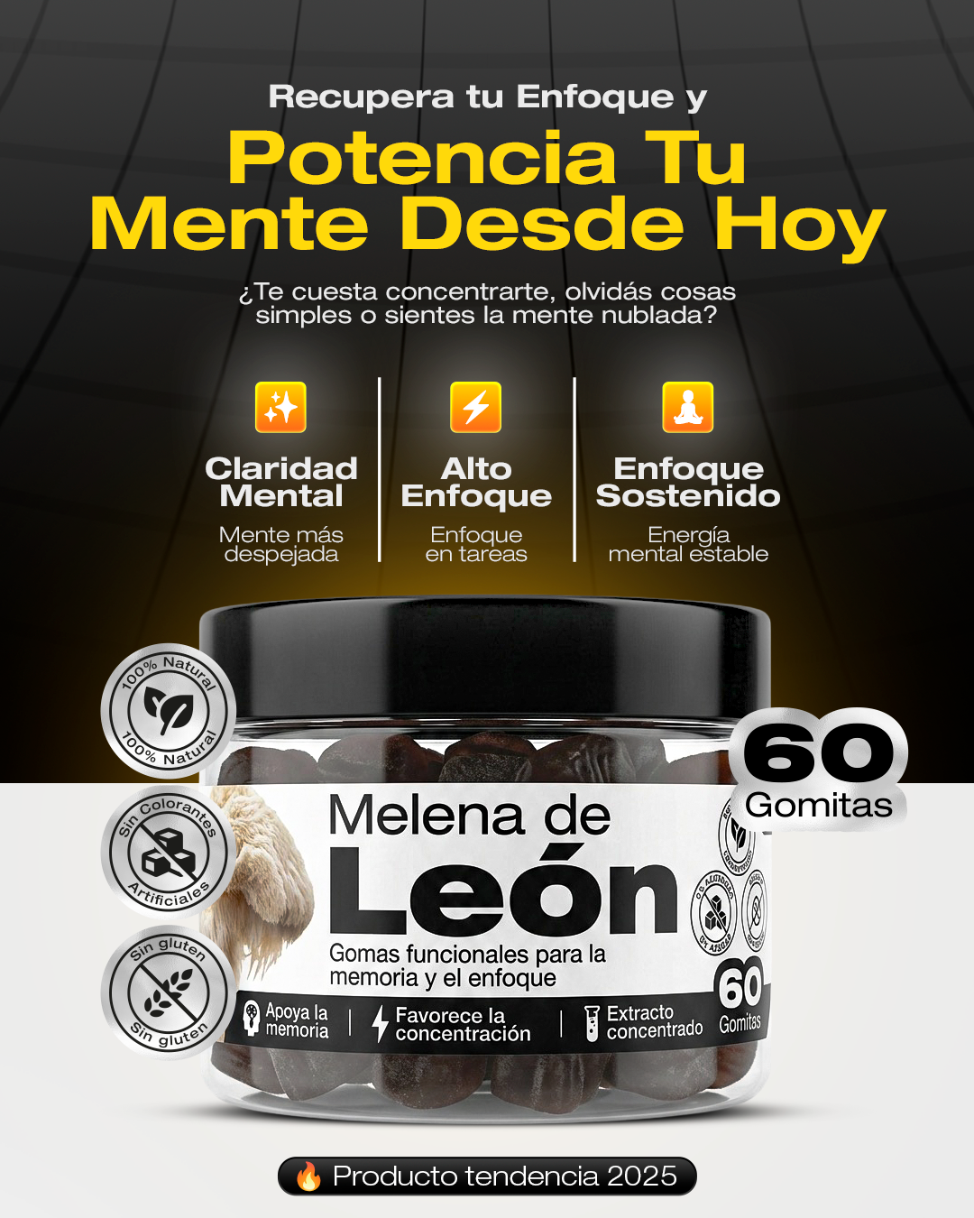 Persona enfocada y con la mente clara